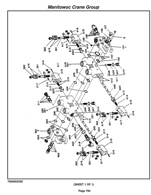 Grove RT855B Crane Parts Manual 82078 2006-3