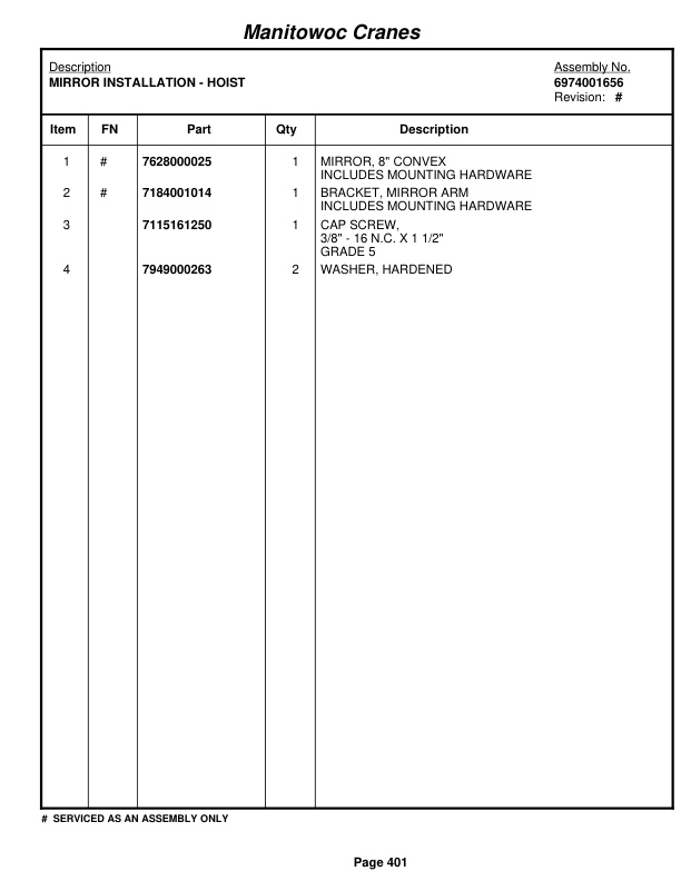 Grove RT855B Crane Parts Manual 83356 2010 2 Grove RT855B Crane Parts Manual 83356 2010-2