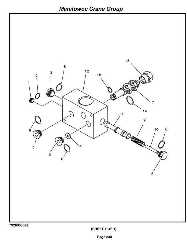 Grove RT855B Crane Parts Manual 83861 2004 3 Grove RT855B Crane Parts Manual 83861 2004-3