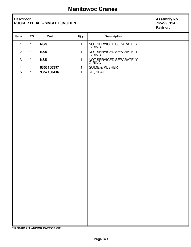 Grove RT855B Crane Parts Manual 84626 2022 2 Grove RT855B Crane Parts Manual 84626 2022-2