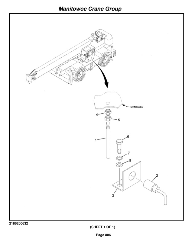 Grove RT855B Crane Parts Manual 87099 2005 3 Grove RT855B Crane Parts Manual 87099 2005-3