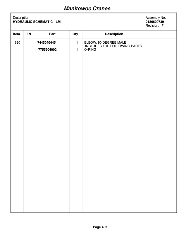 Grove RT860 Crane Parts Manual 220259 2011 2 Grove RT860 Crane Parts Manual 220259 2011-2