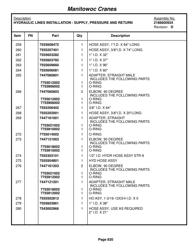 Grove RT860 Crane Parts Manual 220289 2014 3 Grove RT860 Crane Parts Manual 220289 2014-3