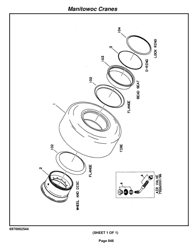 Grove RT860 Crane Parts Manual 87973 2012-3