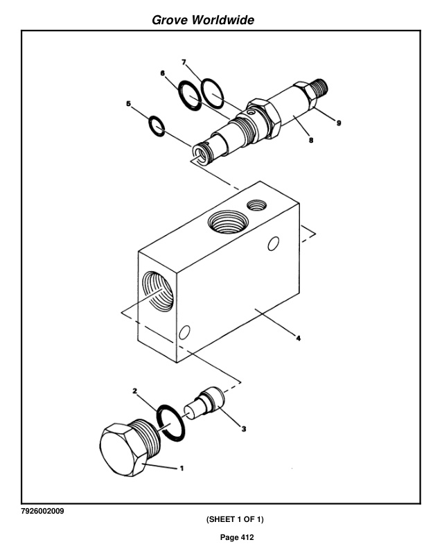 Grove RT865B Crane Parts Manual 83747 2004 2 Grove RT865B Crane Parts Manual 83747 2004-2