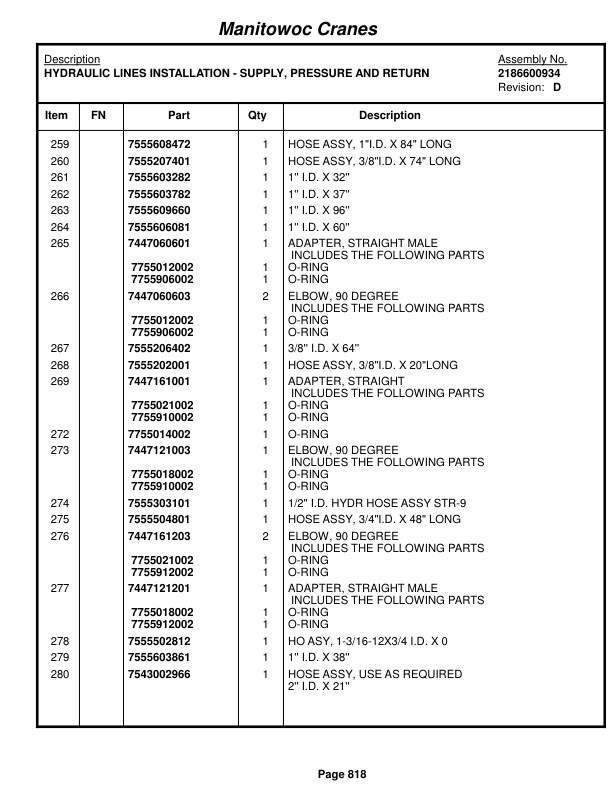 Grove RT870 Crane Parts Manual 221229 2014 3 Grove RT870 Crane Parts Manual 221229 2014-3