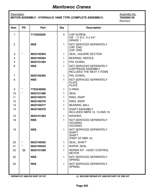 Grove RT870 Crane Parts Manual 87206 006 2016 2 Grove RT870 Crane Parts Manual 87206 006 2016-2
