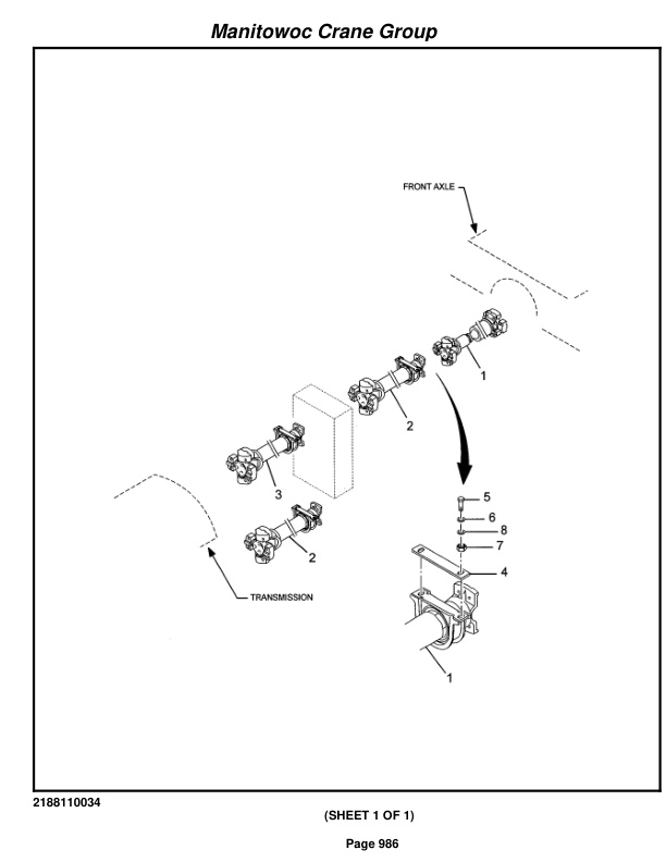 Grove RT875BXL Crane Parts Manual 223419 2007 3 Grove RT875BXL Crane Parts Manual 223419 2007-3