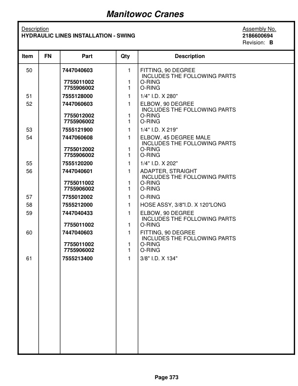 Grove RT875C Crane Parts Manual 222456 2014 2 Grove RT875C Crane Parts Manual 222456 2014-2