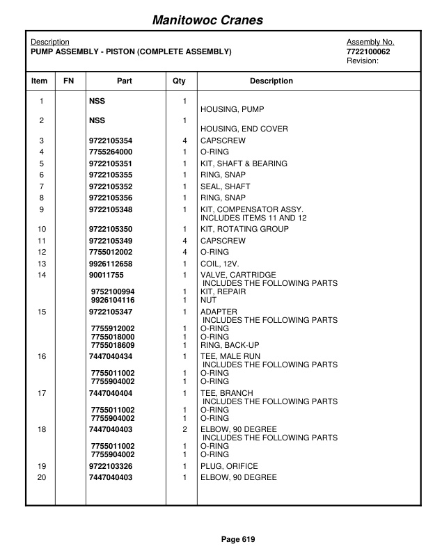 Grove RT875E3 Crane Parts Manual 226536 2010 3 Grove RT875E3 Crane Parts Manual 226536 2010-3