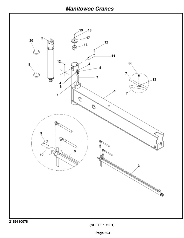 Grove RT875E3 Crane Parts Manual 227616 2009 3 Grove RT875E3 Crane Parts Manual 227616 2009-3
