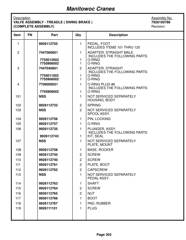 Grove RT880E Crane Parts Manual 224820 2014 2 Grove RT880E Crane Parts Manual 224820 2014-2