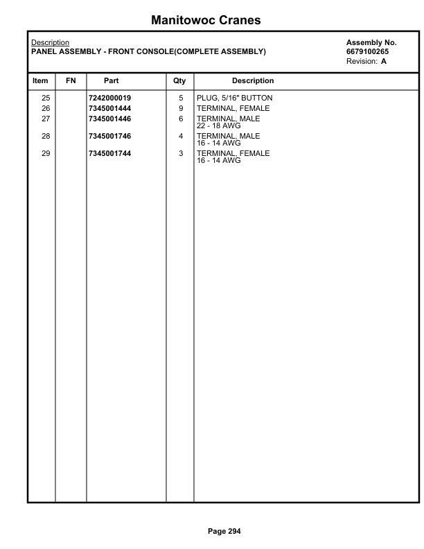 Grove RT880E Crane Parts Manual 228134 2019 2 Grove RT880E Crane Parts Manual 228134 2019-2
