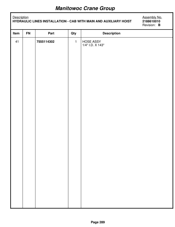 Grove RT880E Crane Parts Manual 228318 2008 2 Grove RT880E Crane Parts Manual 228318 2008-2