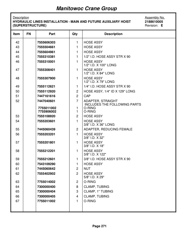 Grove RT880E Crane Parts Manual 228934 2008 2 Grove RT880E Crane Parts Manual 228934 2008-2