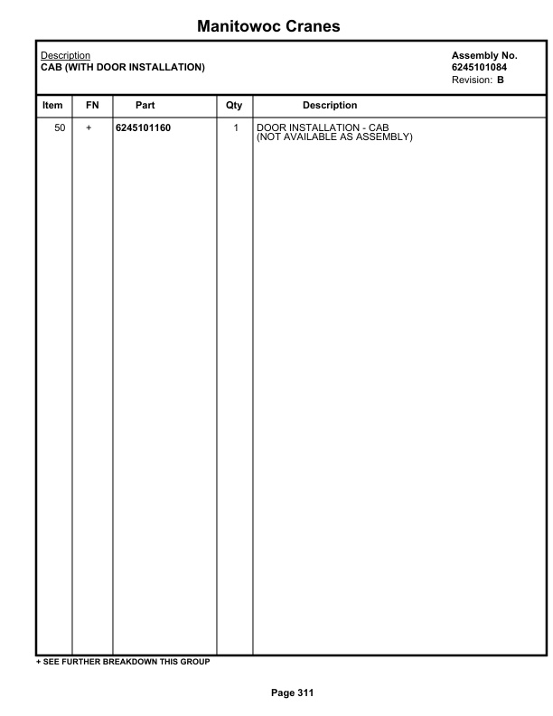 Grove RT880E Crane Parts Manual 229122 2018 2 Grove RT880E Crane Parts Manual 229122 2018-2