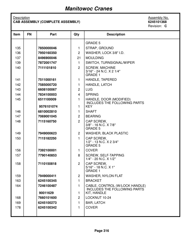 Grove RT880E Crane Parts Manual 229867 2014 2 Grove RT880E Crane Parts Manual 229867 2014-2