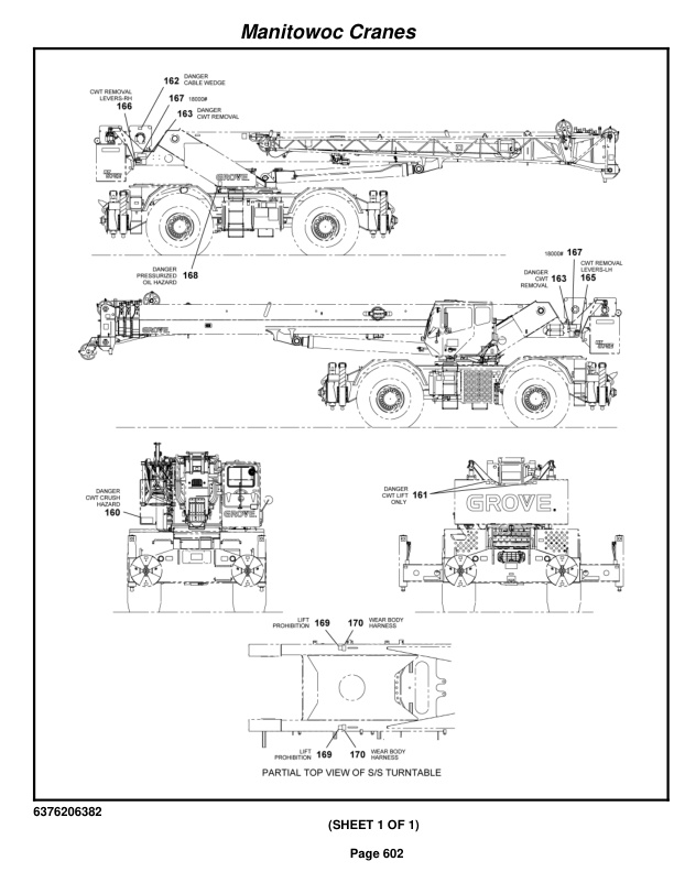Grove RT880E Crane Parts Manual 230491 2009 3 Grove RT880E Crane Parts Manual 230491 2009-3