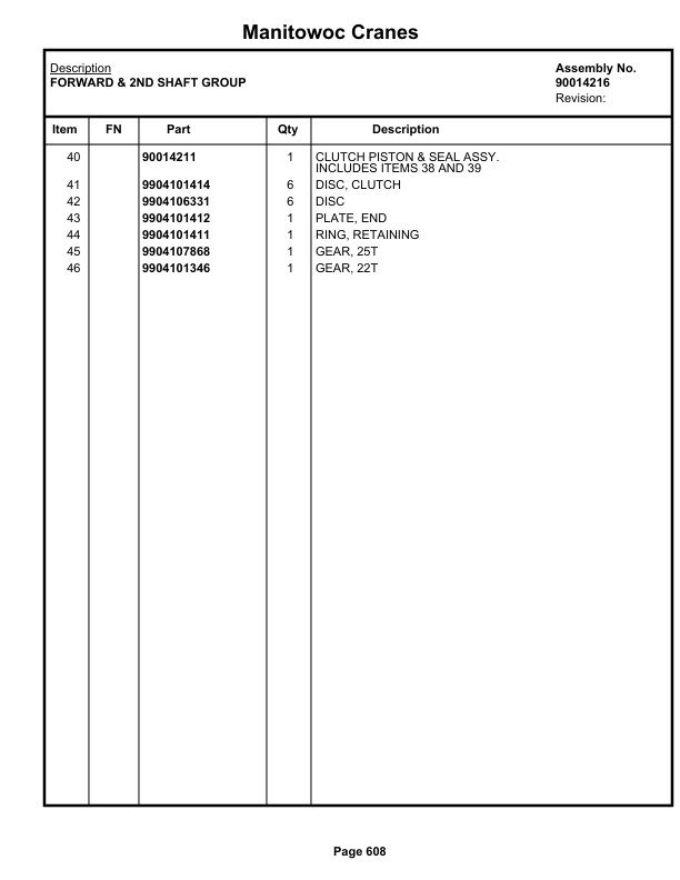Grove RT880E Crane Parts Manual 230940 2019 3 Grove RT880E Crane Parts Manual 230940 2019-3