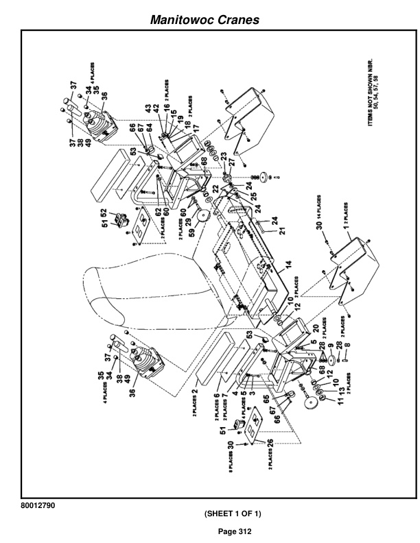 Grove RT880E Crane Parts Manual 231406 2010-2