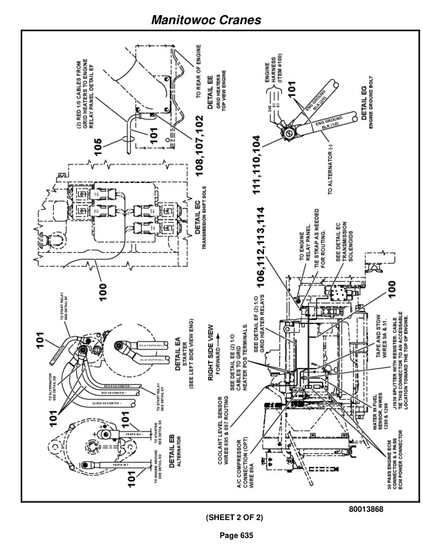 Grove RT880E Crane Parts Manual 231425 2010-3