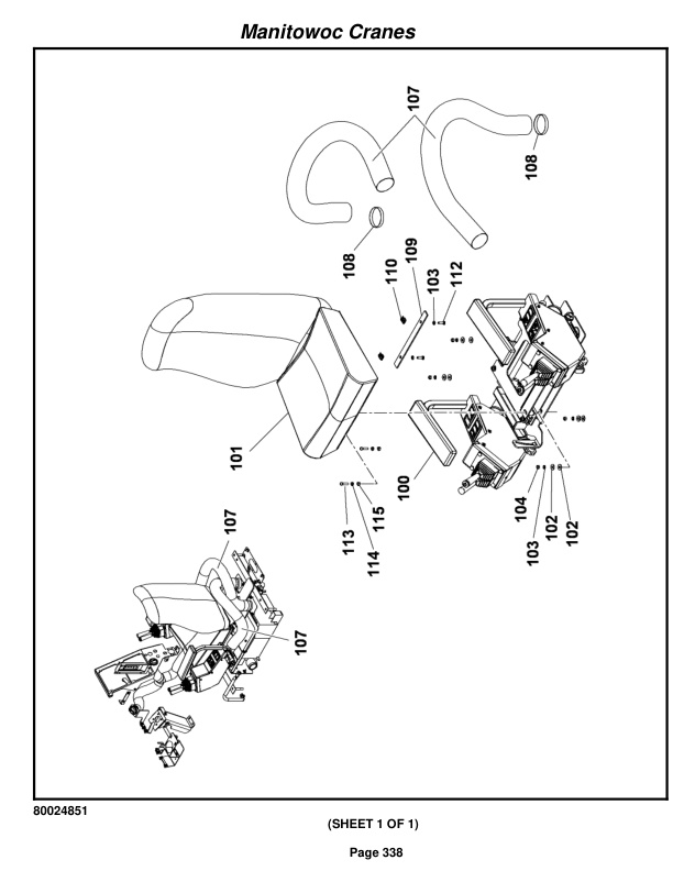 Grove RT880E Crane Parts Manual 231587 2011-2