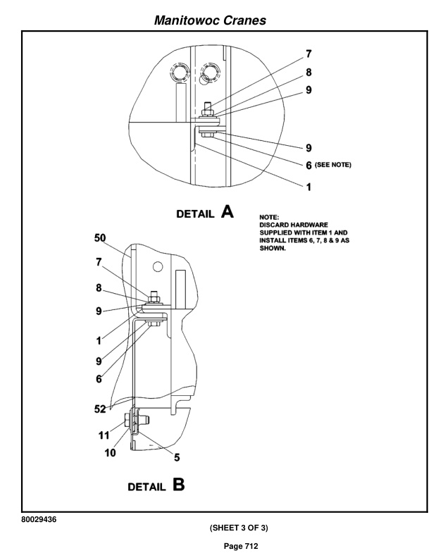 Grove RT880E Crane Parts Manual 232345 2012 3 Grove RT880E Crane Parts Manual 232345 2012-3