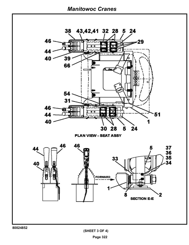 Alternative view of Grove RT880E Crane Parts Manual 233450 2019