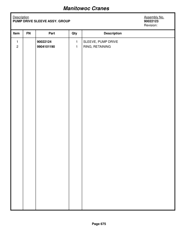 Grove RT880E Crane Parts Manual 235157 2015-3