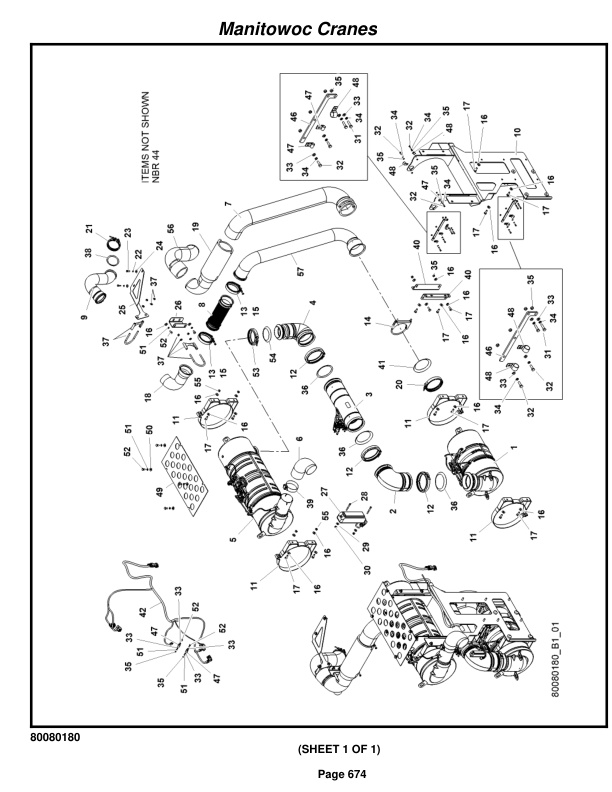 Grove RT880E Crane Parts Manual 235699 2016-3