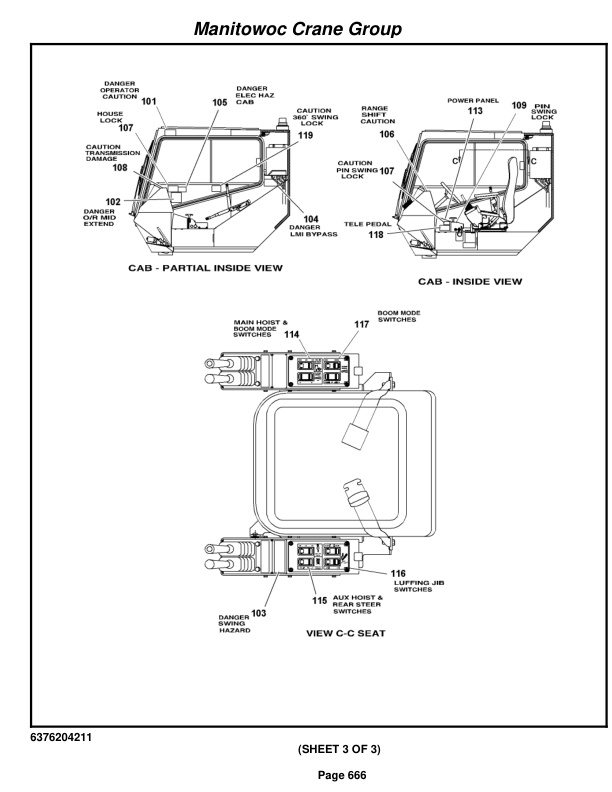 Grove RT890E Crane Parts Manual 223699 2005-3