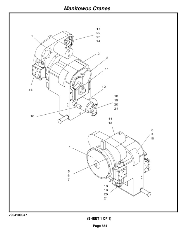 Grove RT890E Crane Parts Manual 224175 2016-3