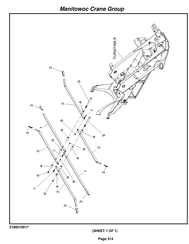 Grove RT890E Crane Parts Manual 224874 2008-2