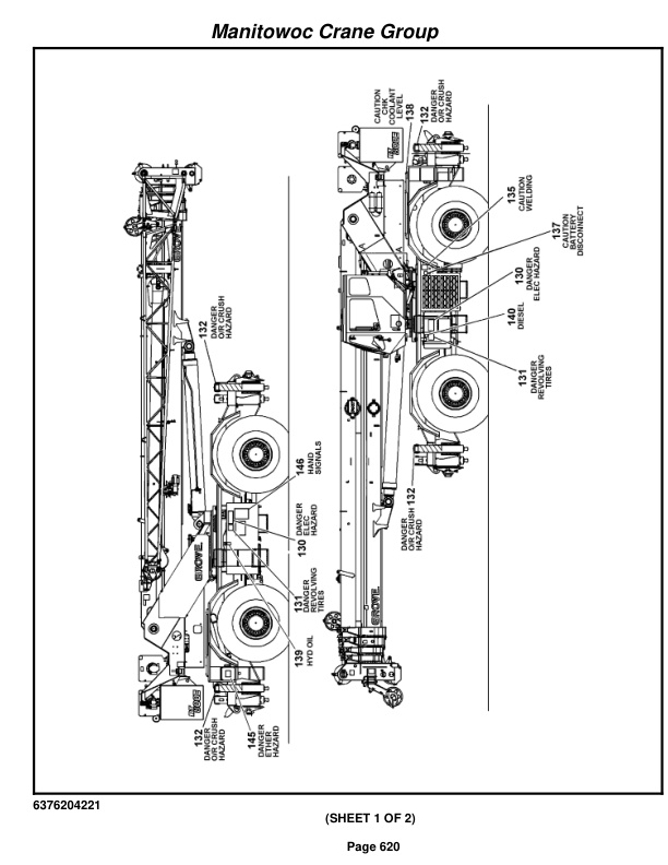 Grove RT890E Crane Parts Manual 224877 2005-3