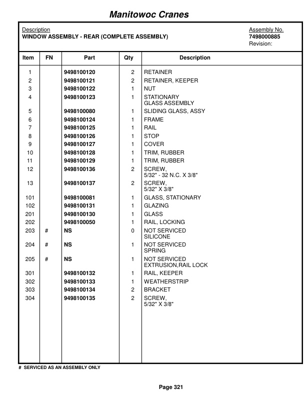 Grove RT890E Crane Parts Manual 225271 2014-2