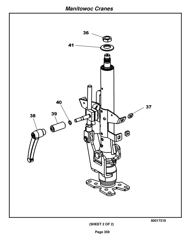 Grove RT890E Crane Parts Manual 232110 2011-2