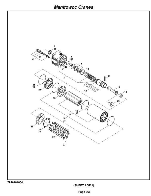 Grove RT890E Crane Parts Manual 232368 2011-2
