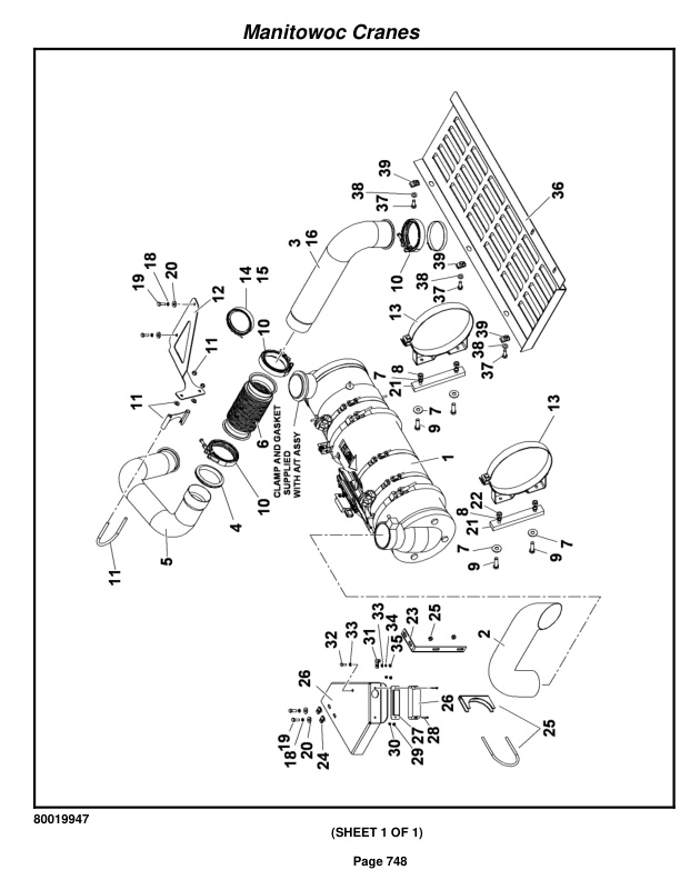 Grove RT890E Crane Parts Manual 232368 2011-3