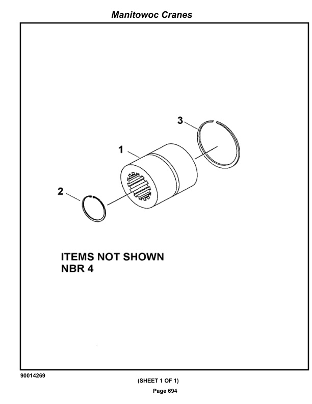 Grove RT890E Crane Parts Manual 232926 2019-3