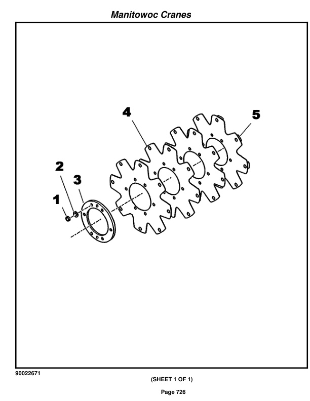Grove RT890E Crane Parts Manual 280278 2016-3