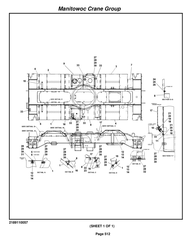 Grove RT890E3 Crane Parts Manual 226172 2006 3 Grove RT890E3 Crane Parts Manual 226172 2006-3