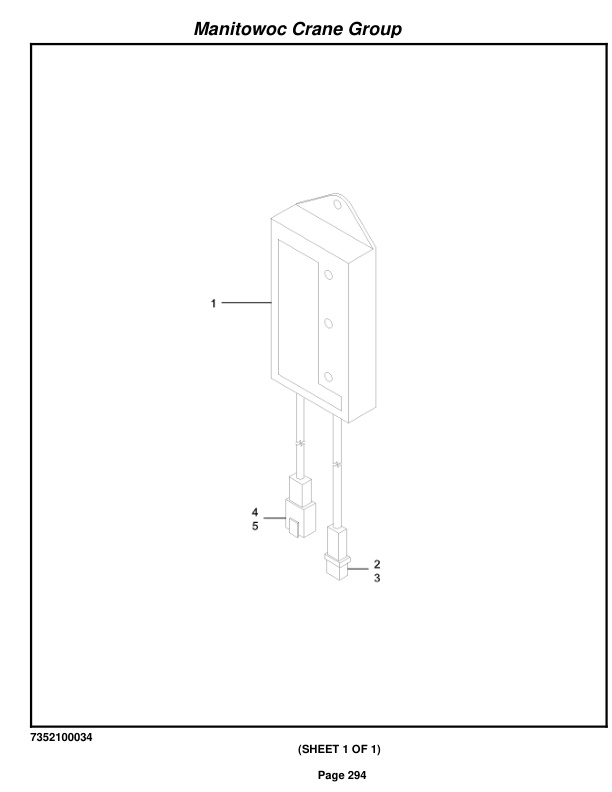 Grove RT890E3 Crane Parts Manual 226348 2007 2 Grove RT890E3 Crane Parts Manual 226348 2007-2