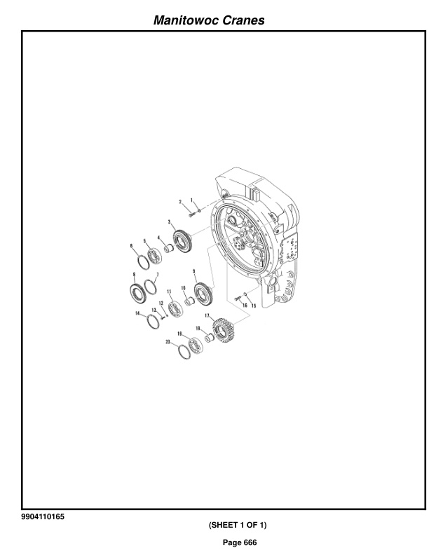 Grove RT890E3 Crane Parts Manual 226462 2017-3