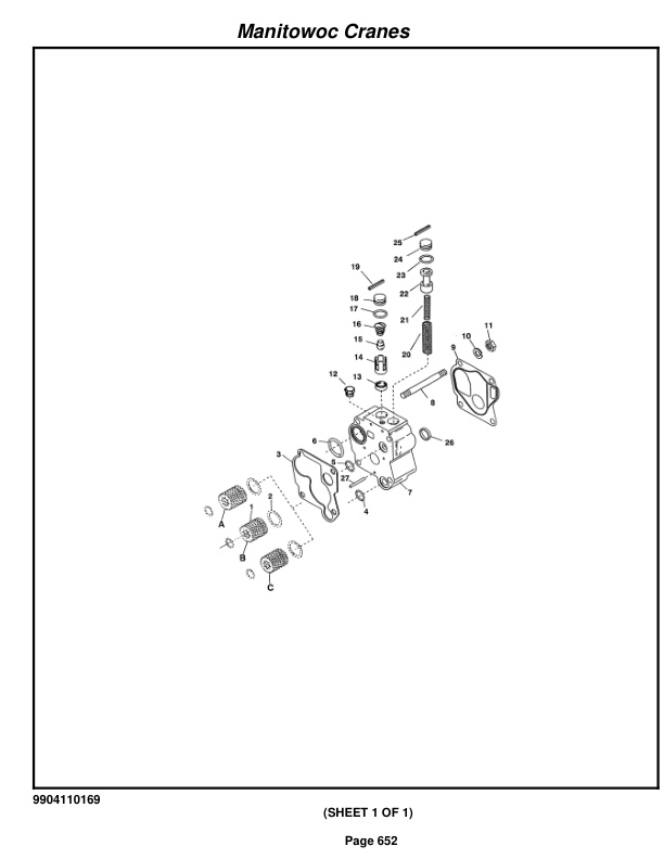 Grove RT890E3 Crane Parts Manual 226586 2012-3