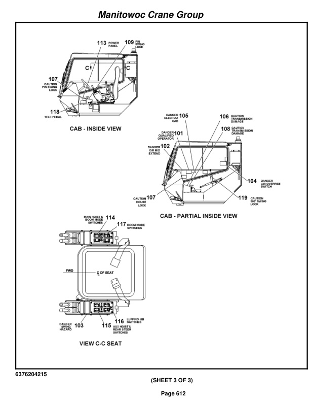 Grove RT890E3 Crane Parts Manual 226717 2007 3 Grove RT890E3 Crane Parts Manual 226717 2007-3