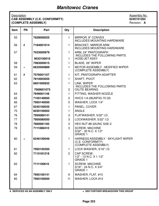 Grove RT890E3 Crane Parts Manual 227606 2018 2 Grove RT890E3 Crane Parts Manual 227606 2018-2