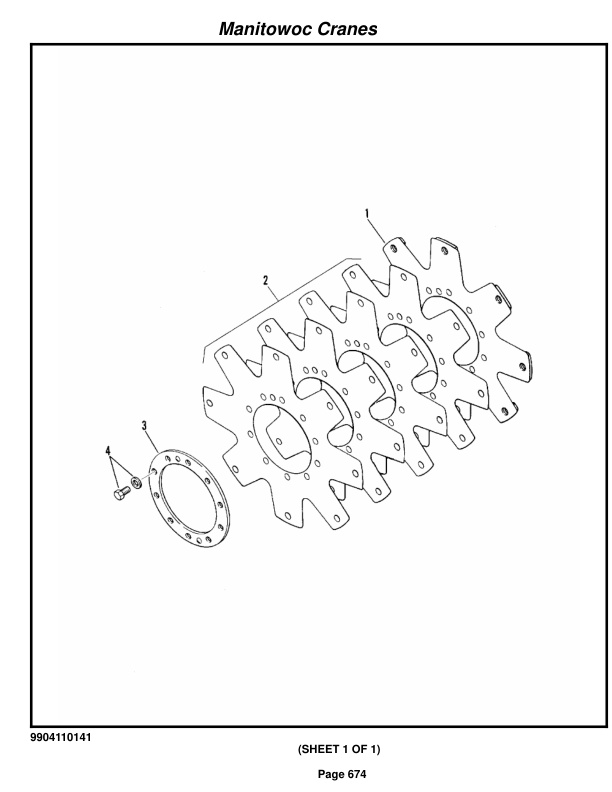 Grove RT890E3 Crane Parts Manual 228325 2014-3