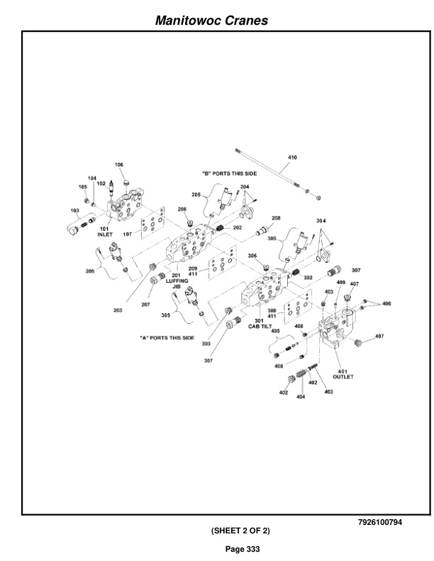 Grove RT890E3 Crane Parts Manual 228593 2010-2