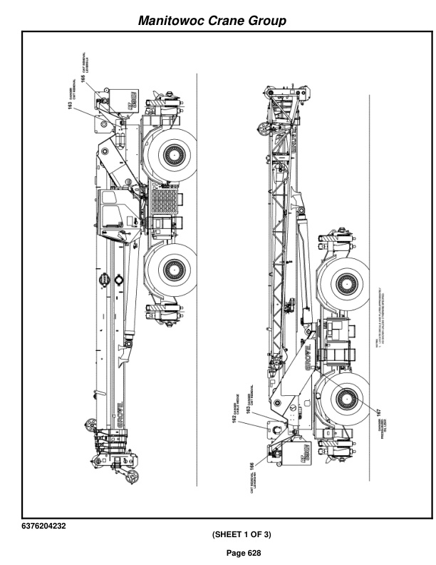 Grove RT890E3 Crane Parts Manual 228795 2008-3