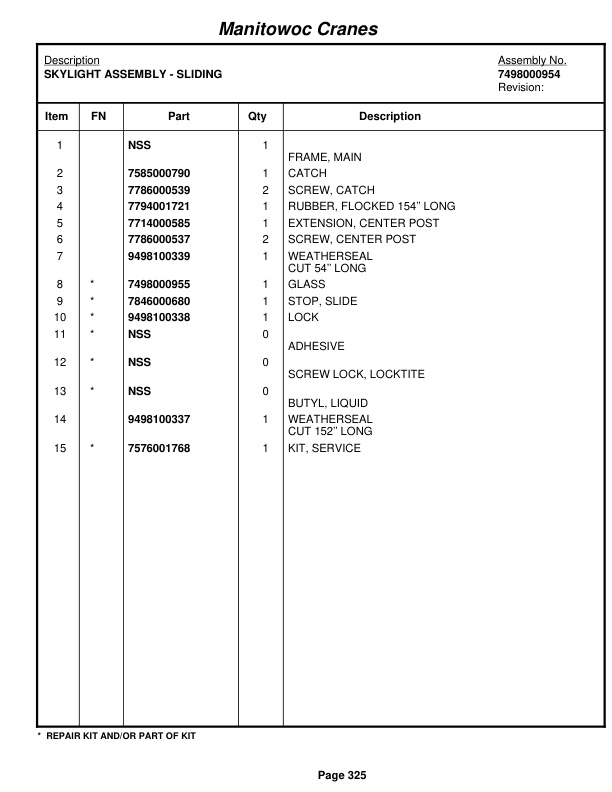 Grove RT890E3 Crane Parts Manual 229370 2010-2
